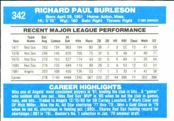 Rick Burleson  baseball card collectible - Main Image 2