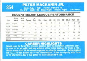 Pete Mackanin  baseball card collectible - Main Image 2