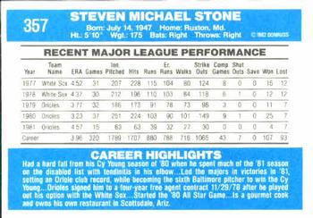 Steve Stone  baseball card collectible - Main Image 2