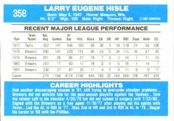 Larry Hisle  baseball card collectible - Main Image 2