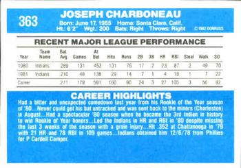 Joe Charboneau  baseball card collectible - Main Image 2