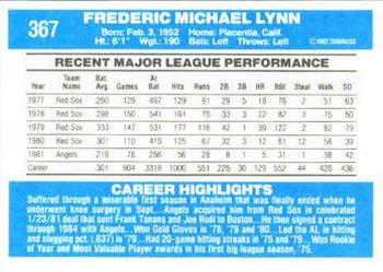 Fred Lynn  baseball card collectible - Main Image 2