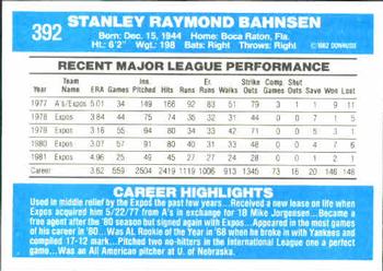 Stan Bahnsen  baseball card collectible - Main Image 2