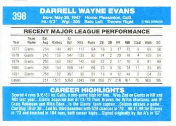 Darrell Evans  baseball card collectible - Main Image 2