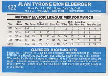 Juan Eichelberger  baseball card collectible - Main Image 2