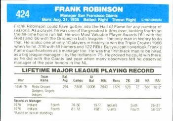Frank Robinson  baseball card collectible - Main Image 2