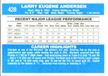 Larry Andersen  baseball card collectible - Main Image 2