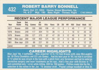 Barry Bonnell  baseball card collectible - Main Image 2