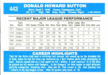 Don Sutton  baseball card collectible - Main Image 2