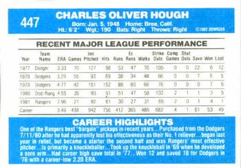 Charlie Hough  baseball card collectible - Main Image 2