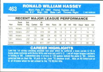 Ron Hassey  baseball card collectible - Main Image 2