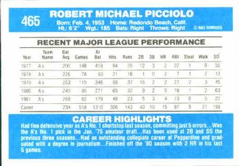 Rob Picciolo  baseball card collectible - Main Image 2