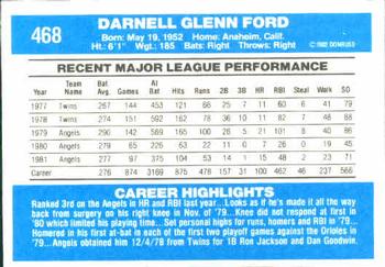 Dan Ford  baseball card collectible - Main Image 2