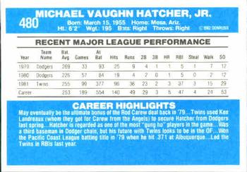 Mickey Hatcher  baseball card collectible - Main Image 2