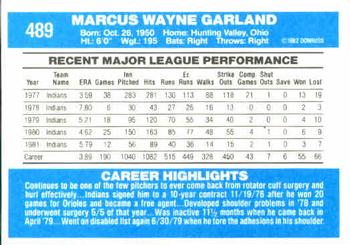 Wayne Garland  baseball card collectible - Main Image 2