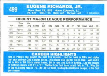 Gene Richards  baseball card collectible - Main Image 2