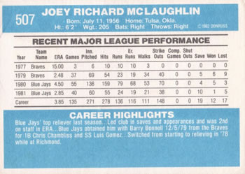 Joey McLaughlin  baseball card collectible - Main Image 2