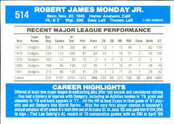 Rick Monday  baseball card collectible - Main Image 2