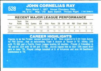 Johnny Ray  baseball card collectible - Main Image 2