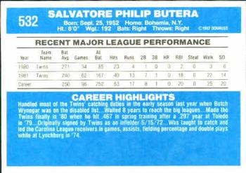 Sal Butera  baseball card collectible - Main Image 2