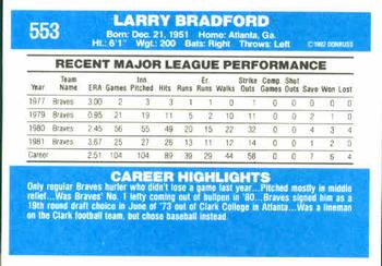 Larry Bradford  baseball card collectible - Main Image 2