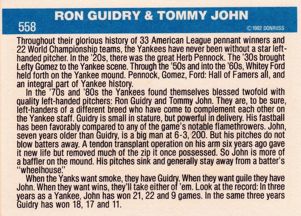 Yankee Winners  baseball card collectible - Main Image 2