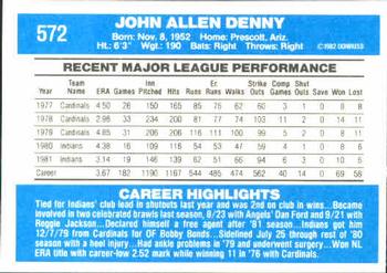 John Denny  baseball card collectible - Main Image 2