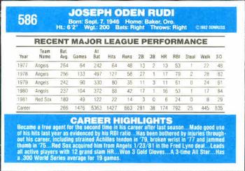 Joe Rudi  baseball card collectible - Main Image 2