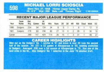 Mike Scioscia  baseball card collectible - Main Image 2