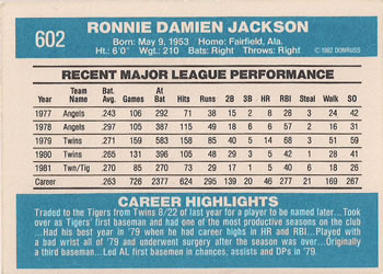 Ron Jackson  baseball card collectible - Main Image 2