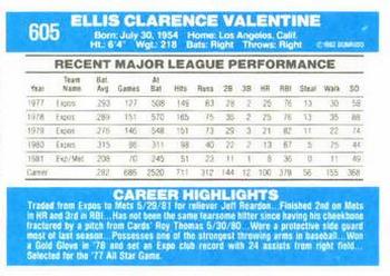 Ellis Valentine  baseball card collectible - Main Image 2