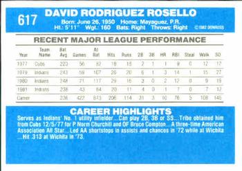 Dave Rosello  baseball card collectible - Main Image 2