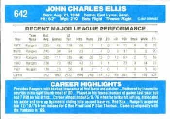 John Ellis  baseball card collectible - Main Image 2