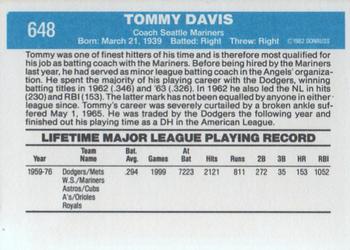 Tommy Davis  baseball card collectible - Main Image 2