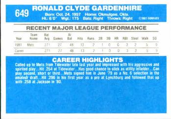 Ron Gardenhire  baseball card collectible - Main Image 2
