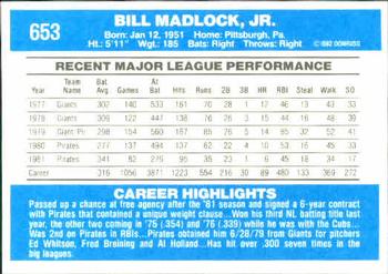 Bill Madlock  baseball card collectible - Main Image 2