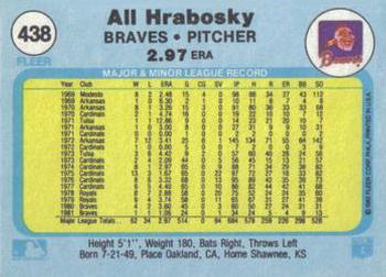 Al Hrabosky  baseball card collectible - Main Image 2