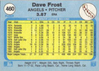 Dave Frost  baseball card collectible - Main Image 2