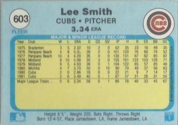 Lee Smith  baseball card collectible - Main Image 2