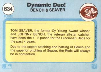 Dynamic Duo! (Johnny Bench / Tom Seaver)  baseball card collectible - Main Image 2