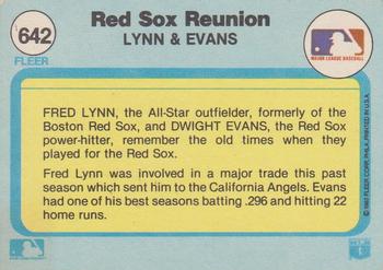 Red Sox Reunion (Fred Lynn / Dwight Evans)  baseball card collectible - Main Image 2