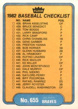 Checklist: Royals / Braves  baseball card collectible - Main Image 2