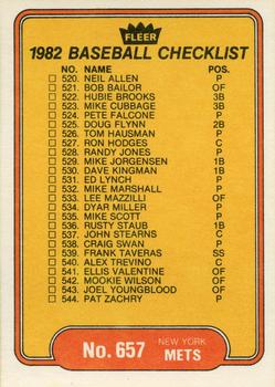 Checklist: Mariners / Mets  baseball card collectible - Main Image 2