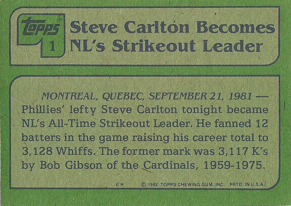 Steve Carlton  baseball card collectible - Main Image 2