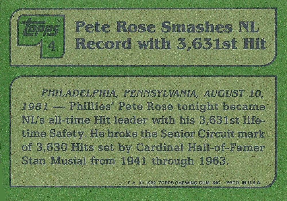 Pete Rose  baseball card collectible - Main Image 2