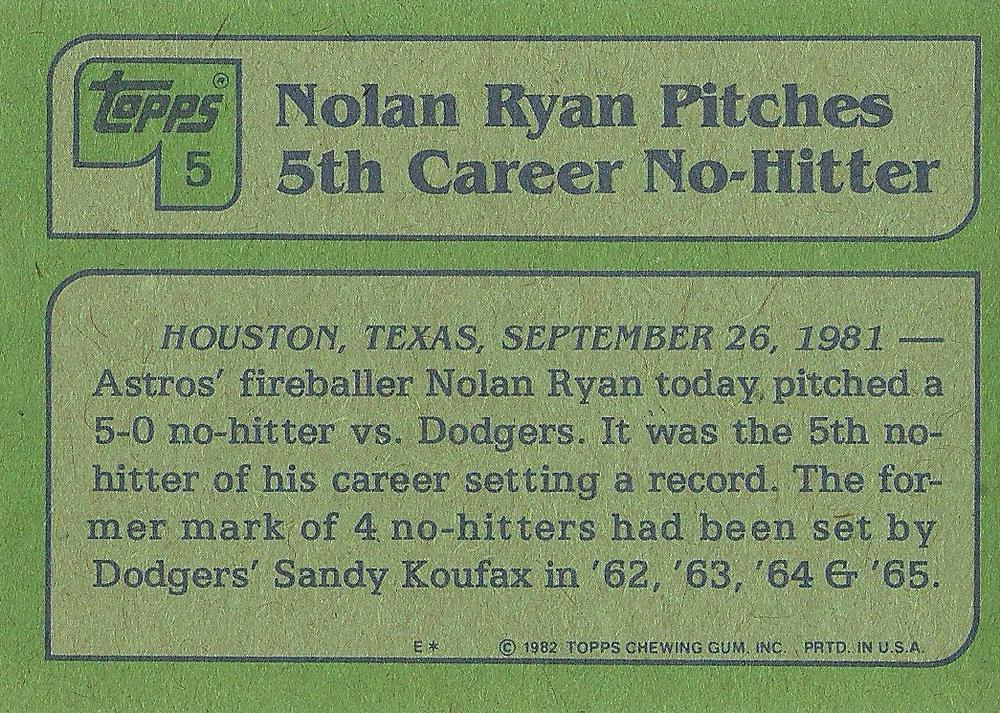 Nolan Ryan  baseball card collectible - Main Image 2