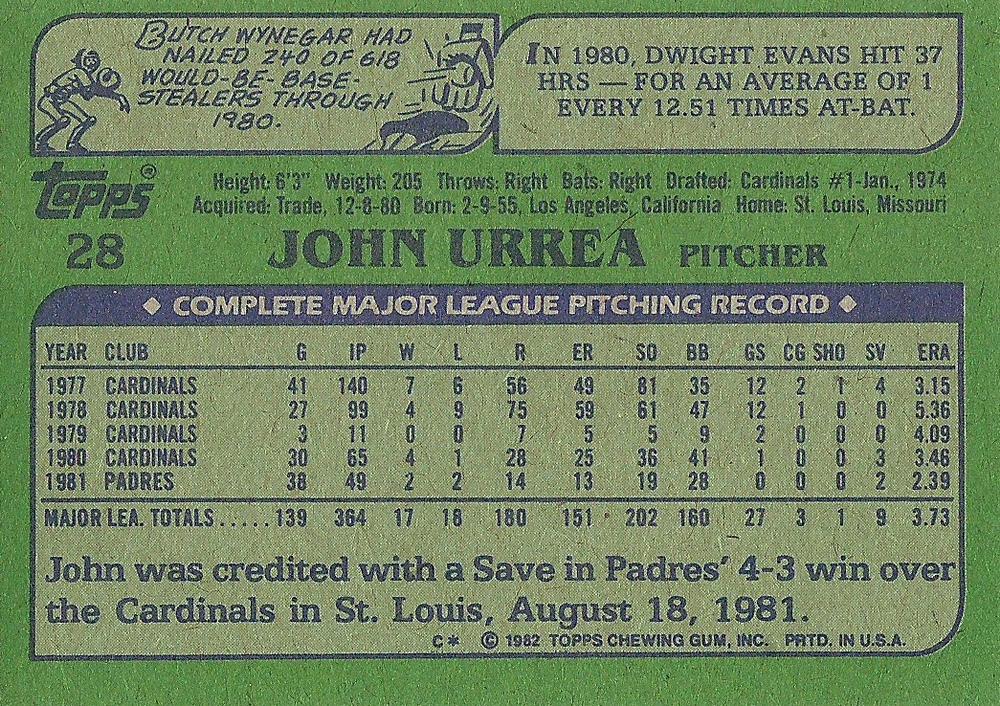 John Urrea  baseball card collectible - Main Image 2
