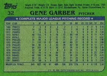 Gene Garber  baseball card collectible - Main Image 2