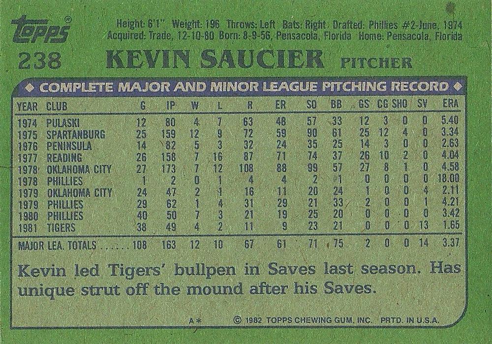 Kevin Saucier  baseball card collectible - Main Image 2