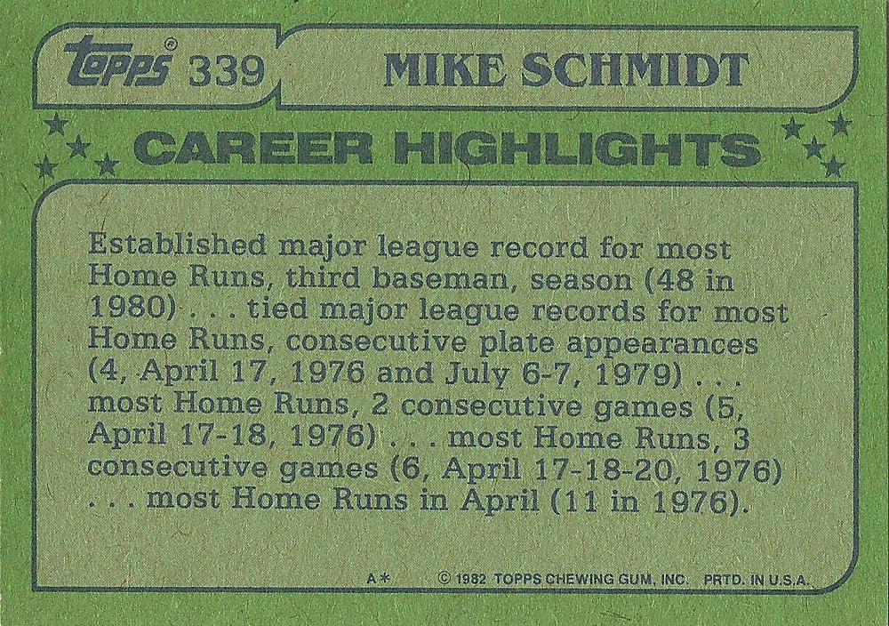 Mike Schmidt  baseball card collectible - Main Image 2